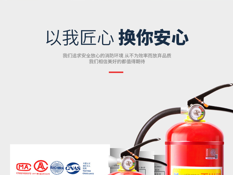 金快传 手提式车载干粉灭火器 1kg 图4