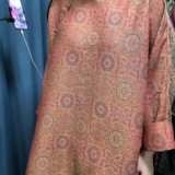 Preliminary Danjia silk fragrant cloud gauze old Song brocade oblique placket buttoned long-sleeved top 8-17