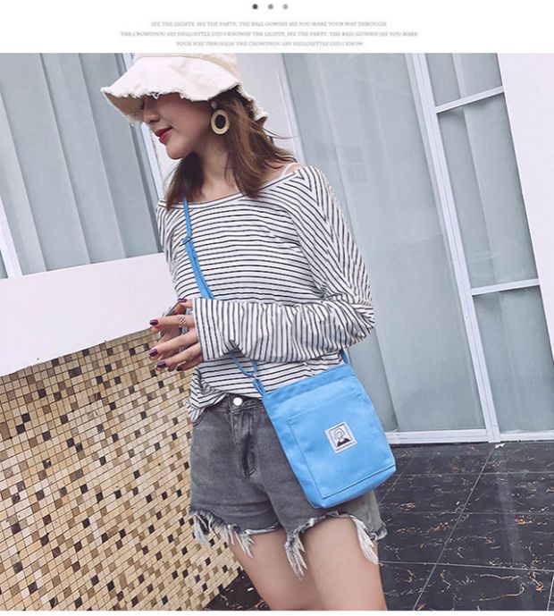 Túi đựng điện thoại di động nữ 2018 mới hoang dã Hàn Quốc túi vải đeo vai Messenger túi xách điện thoại di động túi nhỏ túi xách túi cầm tay nữ