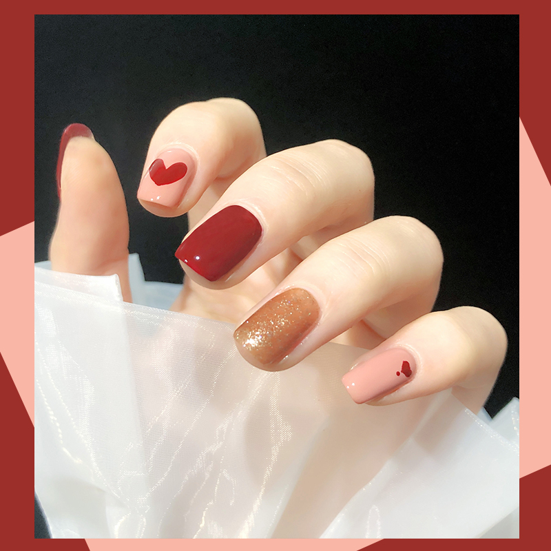 MJ nail polish 2021 new color peelable, tear-free, quick-drying, and lasting summer white net red explosion nude color suit