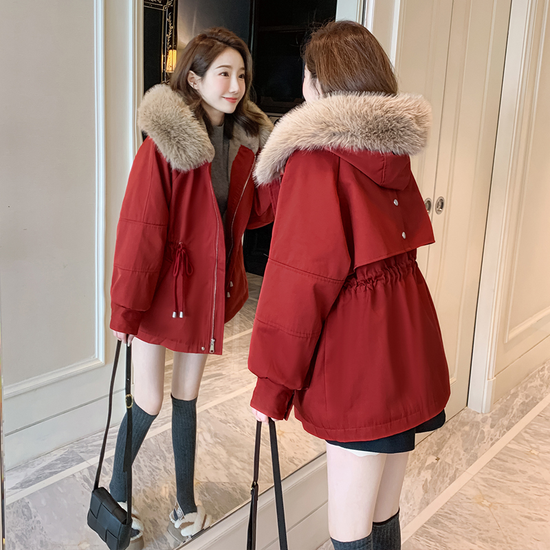 Parker Brand Women's 2026 New Winter Popular Style Fleece-Lined Petite Cotton Coat, Thickened Cotton Jacket, Fur Coat Parker Brand Women's 2026 New Winter Popular Style Fleece-Lined Petite Cotton Coat, Thickened Cotton Jacket, Fur Coat