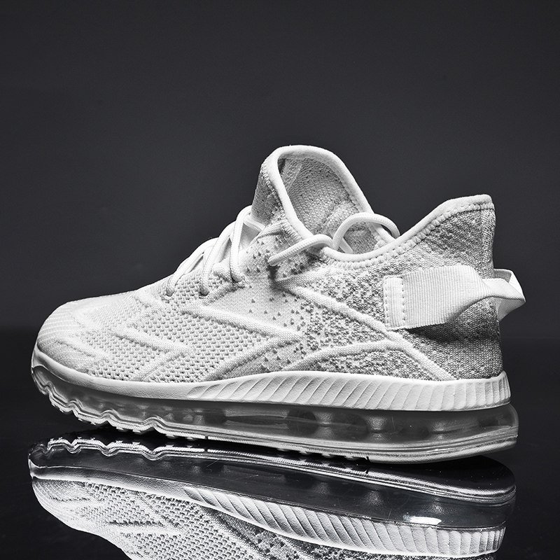 Men's shoes autumn 46 full palm air cushion running shoes 47 large size 48 fly woven mesh breathable deodorant sports shoes daddy shoes