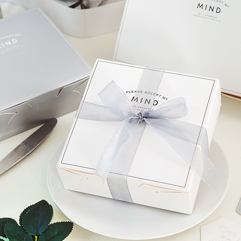 Snowflake Crisp Box Nougat Gift Box Cranberry Cookies Niu Zha Biscuit Bag Egg Yolk Crisp Box Baking