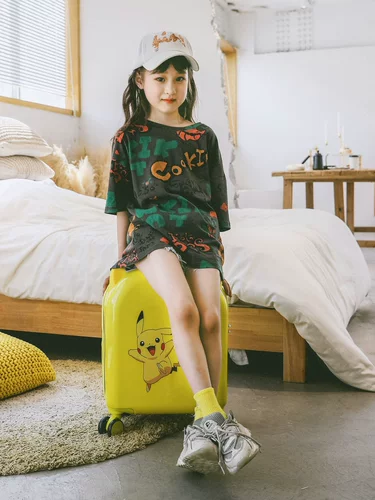 Милый маленький мультяшный чемодан для принцессы, универсальная коробка, 18 дюймов