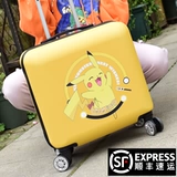 Мультяшный чемодан, милая коробка подходит для мужчин и женщин, 18 дюймов, делается под заказ, с печатью вашего логотипа