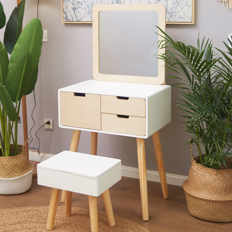 Usd 106 98 Nordic Dresser Bedroom Small Apartment Plate Mini Simple Nordic Dresser Bedroom Small Apartment Plate Mini Simple Modern White Paint Princess Makeup Table Ins