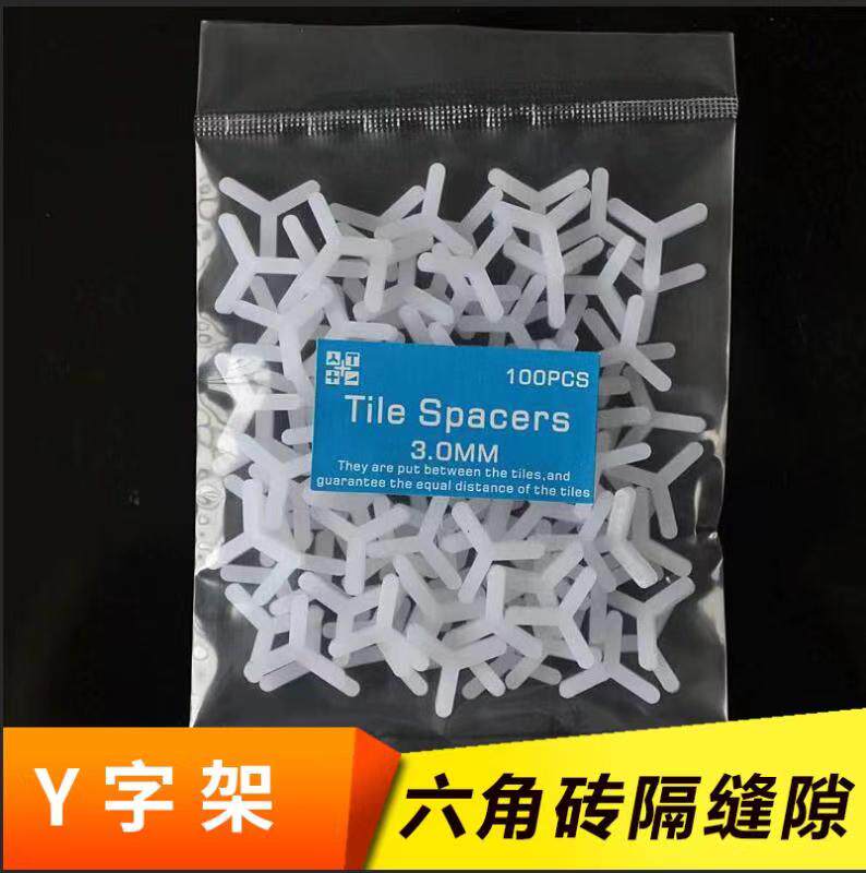 Y-frame hexagonal brick spacer gap hexagonal brick tile locator paste floor tile tile gap clip 3mm
