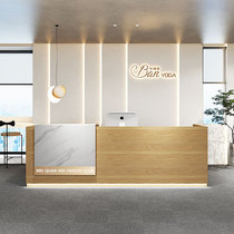 New Chinese style imitation marble Commercial front desk cashier Clothing store bar Beauty salon Company reception desk counter