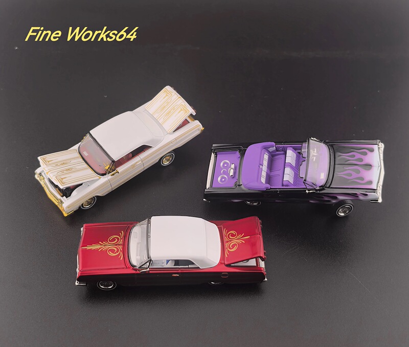 Fine Works 1/64 Deluxe Edition Chevrolet Impala West Coast Bouncer Alloy Car Model