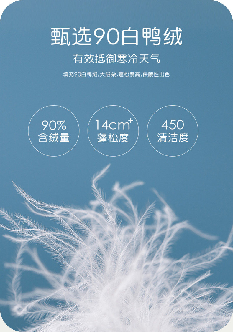 高梵 儿童花苞领轻薄短款羽绒服 A类标准 图3