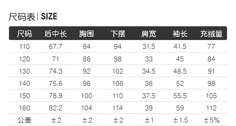 高梵 儿童 貂毛大领 90%白鸭绒羽绒服 图5