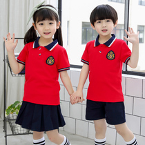 2020 new summer kindergarten garden clothes summer clothes primary school uniforms boys and girls class clothes pure cotton sports suits