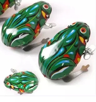 On the chain of the iron frog on the jump frog classic nostalgic educational childrens toys night market stall hot sale