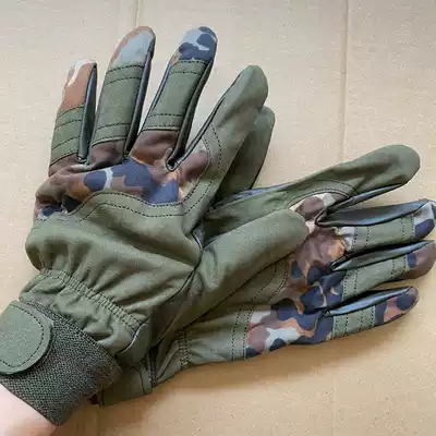 Winter plus velvet students riding five fingers 03 inner gloves depot camouflage gloves