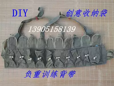 Canvas DIY ten warehouse multi-bag creative storage bag electrician kit sturdy and durable weight training back bag