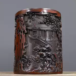 old bamboo carving pen holder Latest Best Selling Praise