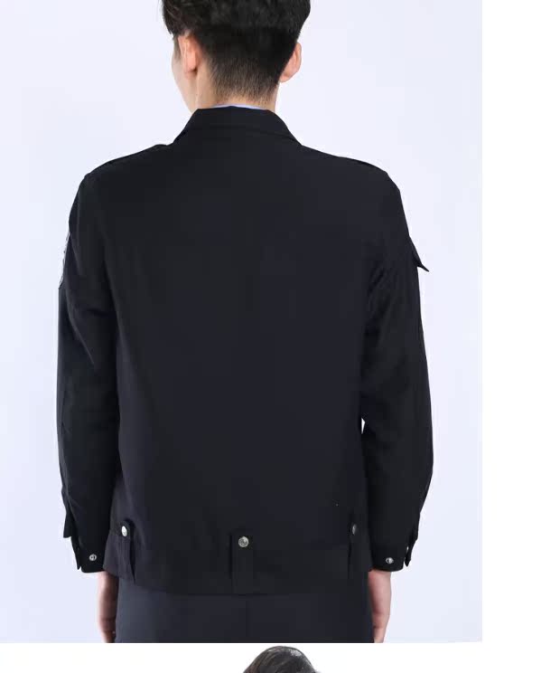 Dịch vụ bảo vệ chính hãng len mới bảo vệ thường xuyên bảo vệ mùa xuân và mùa thu áo khoác ngoài áo khoác đặt vòng lớn quần áo thể thao nam