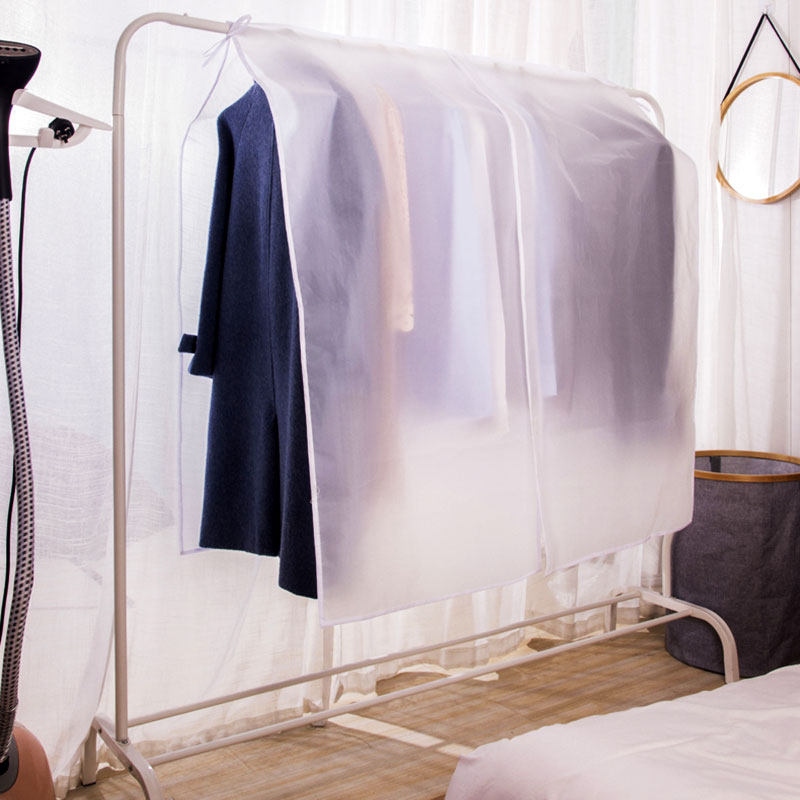 Cloakroom cover cloth floor coat hanger dust cover cloth hanger cover transparent clothes dust cover hanging clothes bag cloth bag
