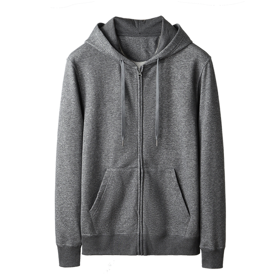 卫衣男士春季连帽衫拉链开衫棉休闲运动针织上衣春秋宽松长袖外套