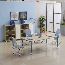 Conference table long table desk chair combination minimalist modern rectangular long table bench bench strip table training table