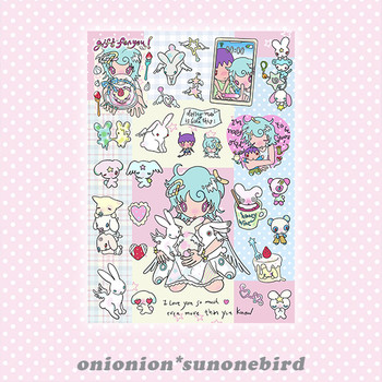 Onionion* Bird Bird One Dating Me Is Like This Theme Original Foam 3D Stickers