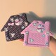 Onionion Polka Dot Bunny Two-Tone Little House Original Fan Card Polaroid Id Card Holder Pendant