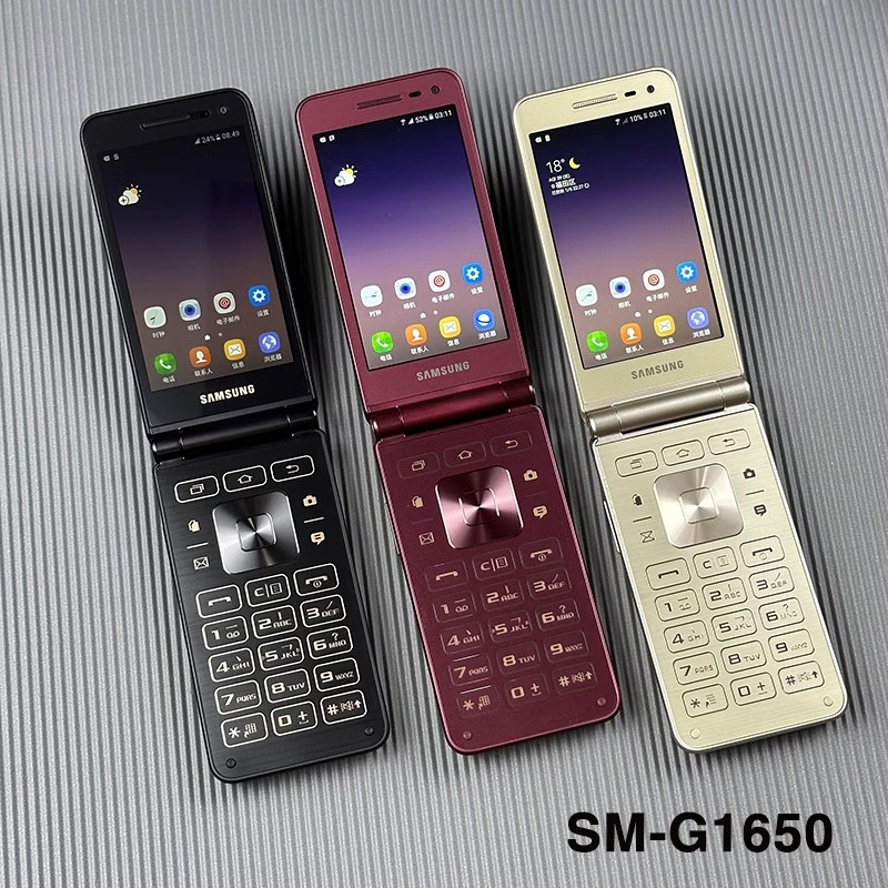 三星 Galaxy Folder SM-G1650翻盖手机手写老人机大按键手写G1600