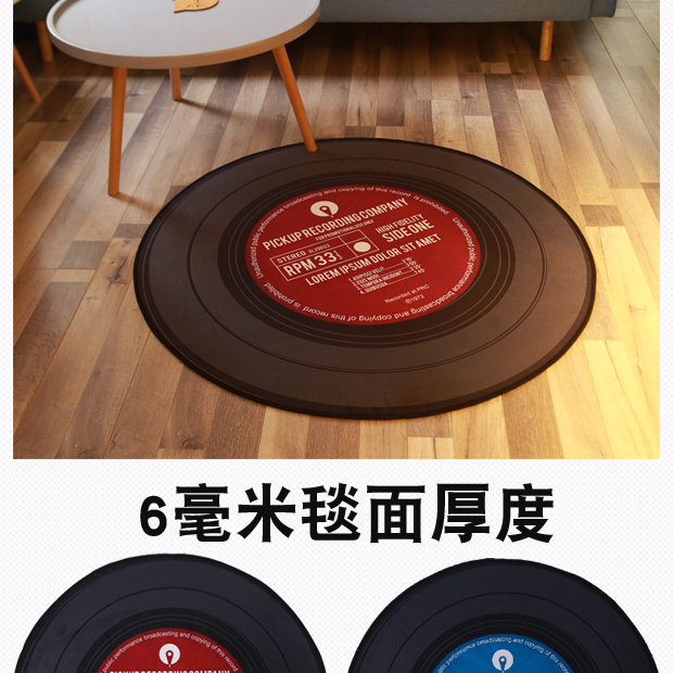 bàn ghế nhựa vinyl Thảm máy tính giỏ thảm tròn bảng thảm sống cà phê phòng thảm không trơn trượt mat cho trẻ em - Thảm sàn xốp nền nhà