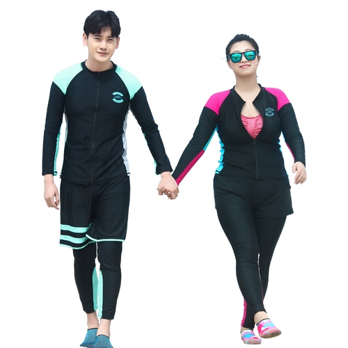 Раздельный быстросохнущий лонгслив, купальник с молнией, комплект, большой размер, защита от солнца