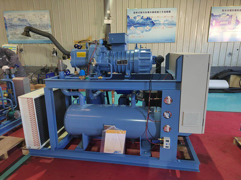 Холодильное оборудование 莱富康冷库速冻库隧道sw3l4000低温40匹螺杆制冷压缩机单机机组 Lai Fu Kang