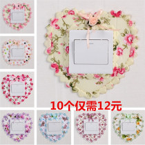 Switch protective cover fabric lace double switch wall sticker creative living room bedroom light socket decoration simple and modern