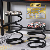 Personality new creative simple bar stool light luxury front desk stool bar chair home high stool fashion spring stool