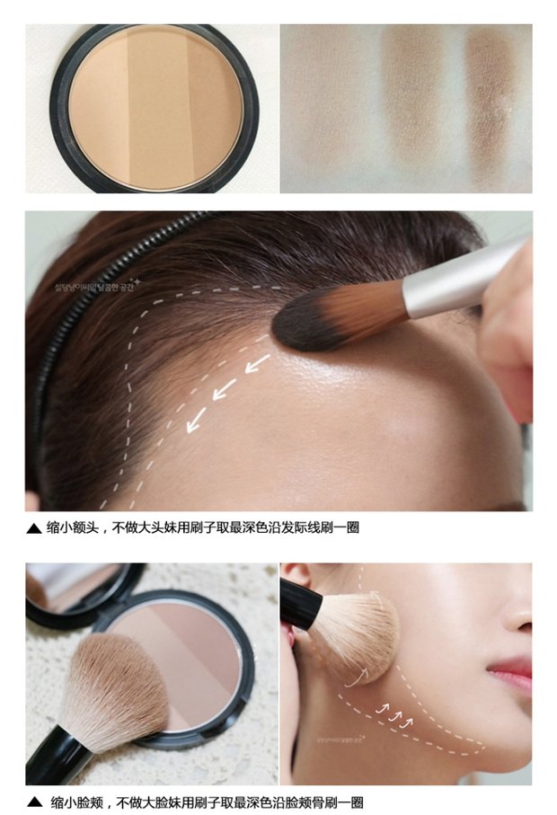 Phòng học nghệ thuật ba màu âm thanh nổi năng lực sửa chữa bóng đổ bóng tối bóng mặt mũi sáng cao tằm phấn tạo khối innisfree