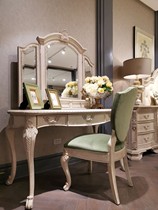 art Furniture Renaissance imprint writing desk American vintage solid wooden sculpture desk dresser desk