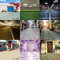 European street European architecture photo studio Reel photography background studio background cloth Taobao model clothes photo