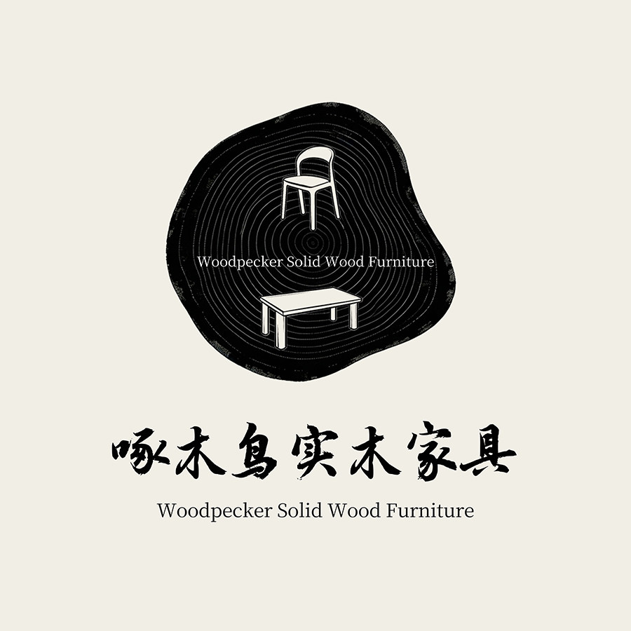 啄木鸟实木家具的LOGO
