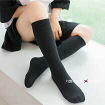 Boys and girls solid color socks Korean childrens wear versatile size childrens calf socks straight board no heel candy color middle socks
