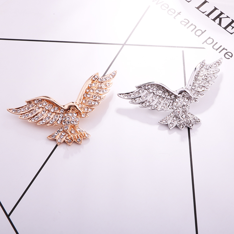 Cổ điển nam trâm Tổng đại bàng phù hợp với áo khoác nam trâm cổ áo Retro phụ nữ rhinestone trâm cài phụ kiện - Trâm cài trâm cài áo