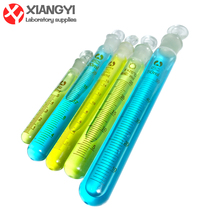 Thickened graduated test tube high temperature resistant High Borosilicate transparent glass frosted mouth round bottom test tube bottle with plug chemistry