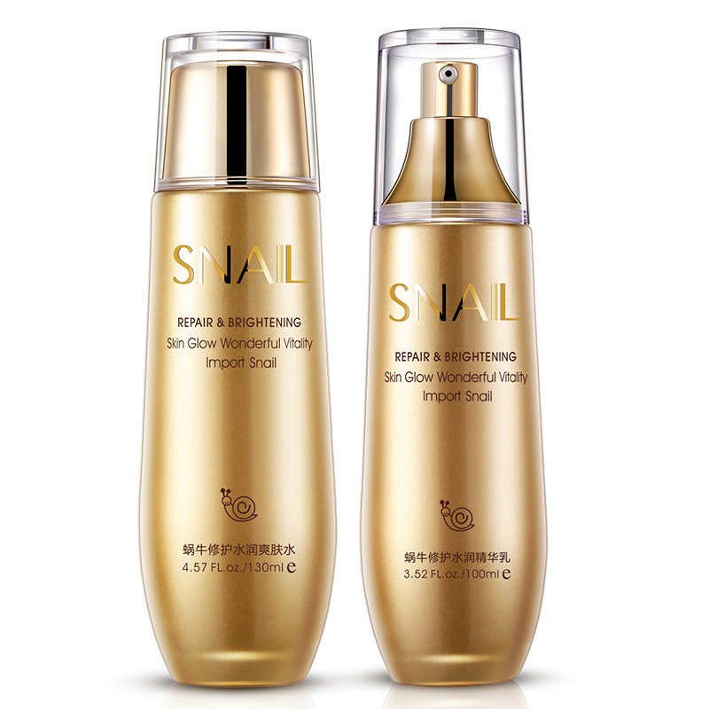 Snail water cream two-piece female moisturizing moisturizing toner and lotion 2-piece mother skin care set autumn and winter