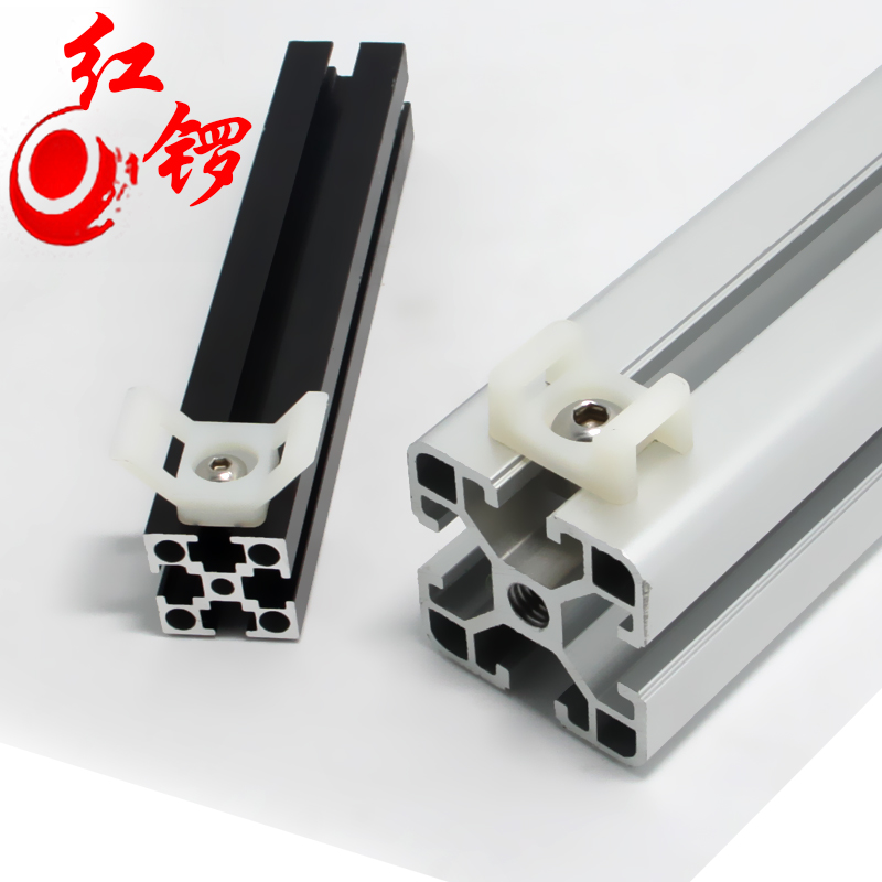 Red Gong industrial aluminum accessories 40 cable tie holder 30 fixed seat harness cable with wire Nylon cable harness
