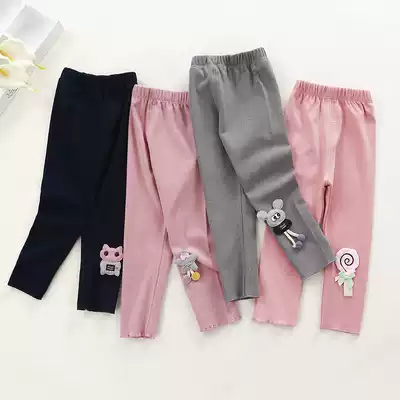 Children's underwear Spring and Autumn New Korean baby elastic trousers cartoon cute girl thin wear children's clothing pants