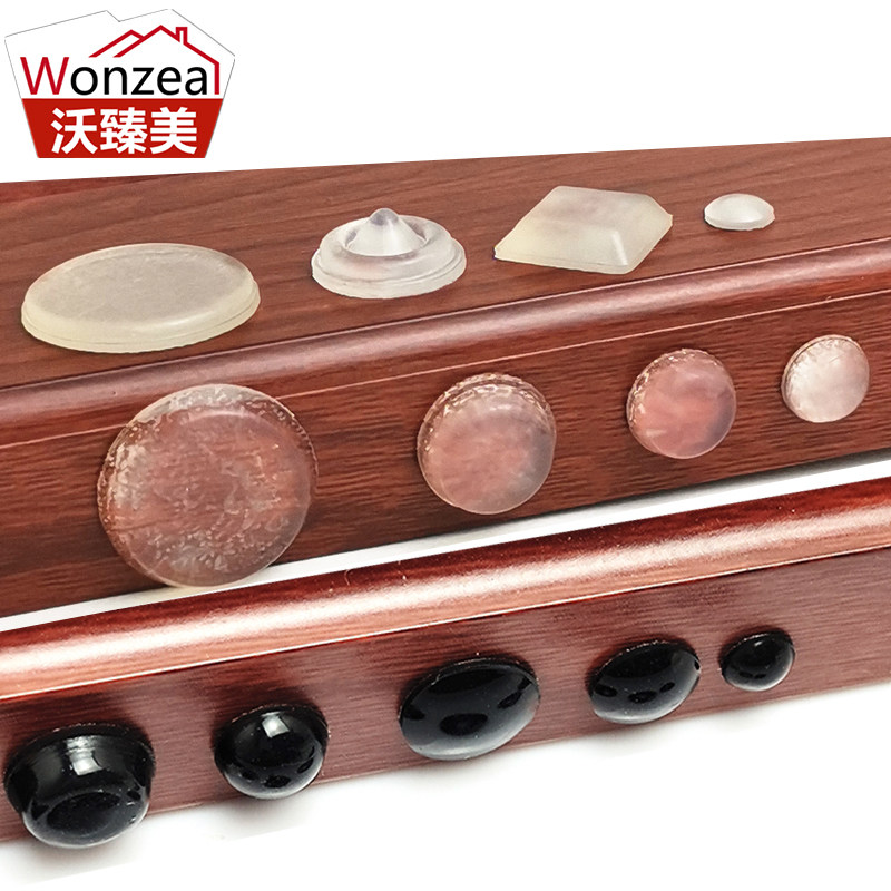 3M SILICONE ANTI-CRASH GRAIN HANDLE MUTED STICKER FURNITURE CABINET DOOR TRANSPARENT BLACK ANTICOLLISTER GRAIN FRIDGE HOME ANTI-TOUCH MAT