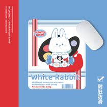 White Rabbit Candy Dormitory Household Mouse Pads Female and Small Book Student Office Men Desktop Computer Laptop Lovely