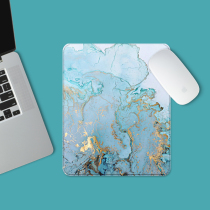 Original small medium mouse pad 25cm square new simple silk pattern girls notebook office desktop leather pad