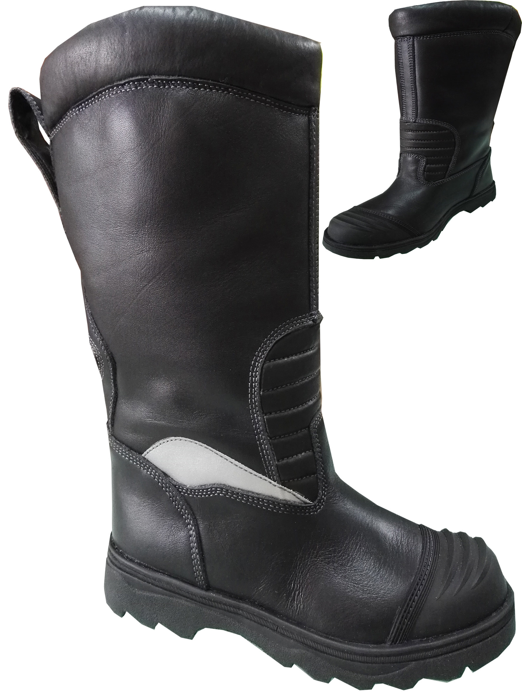 EN15090 Fire Leather Boots Cortical Fire Boot Fire Fighting Leather Boot Leather Fire Boots