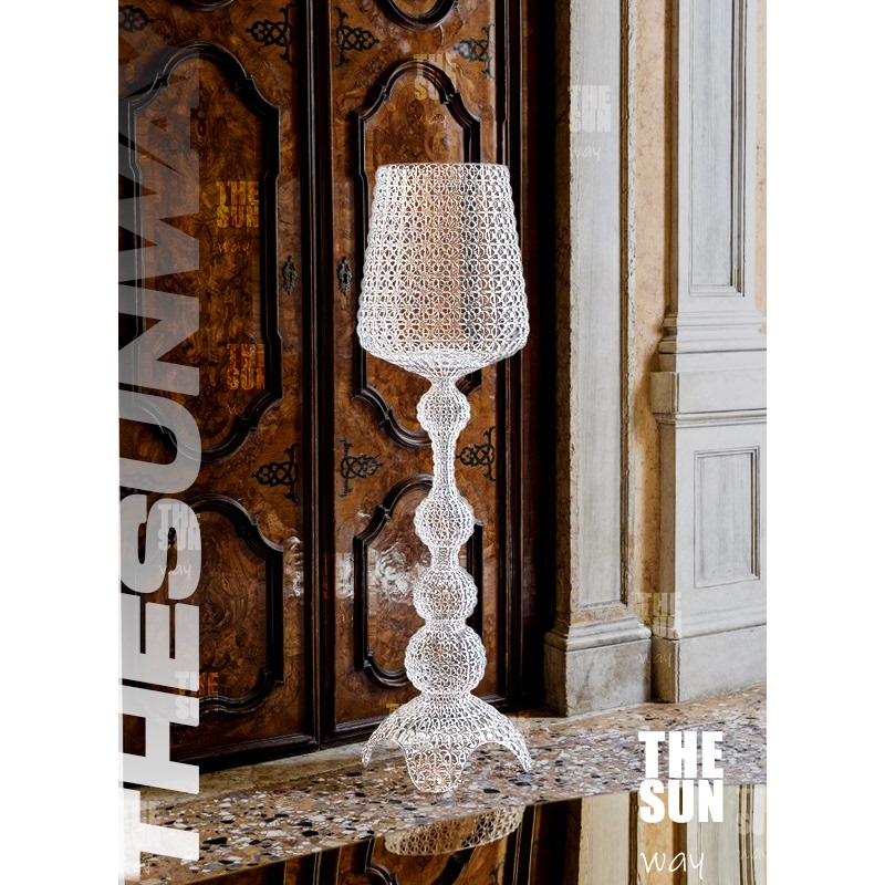 Italian Kabuki Lace Wine Glass Floor Lamp Restaurant Living Room Bedroom Villa Crystal Designer Hotel Italian Kabuki Lace Wine Glass Floor Lamp Restaurant Living Room Bedroom Villa Crystal Designer Hotel