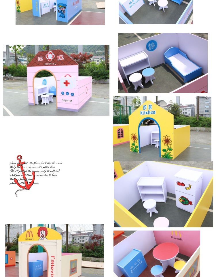 Nhà búp bê đồ chơi nhà trẻ mẫu giáo chơi nhà trò chơi mô phỏng đồ nội thất mini đóng vai nhà búp bê xe do choi