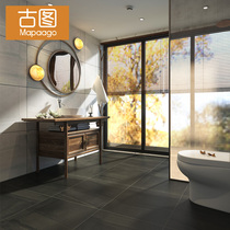 Cement brick 600X600 retro floor tiles Modern simple cement gray floor tiles Industrial wind wall tiles gray tiles