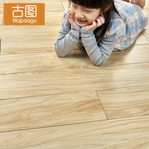 Wood grain brick Nordic bedroom floor tile Imitation wood grain wear-resistant living room simple balcony Antique imitation wood floor Non-slip tiles